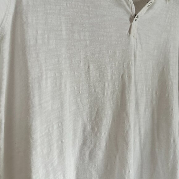 Lucky Brand White Long Sleeve Tee Sz M - Picture 4 of 6